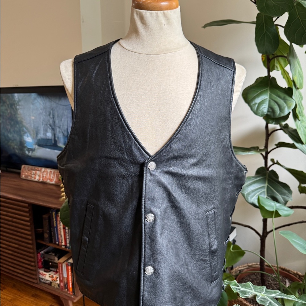 Harley Davidson Biker Leather Vest